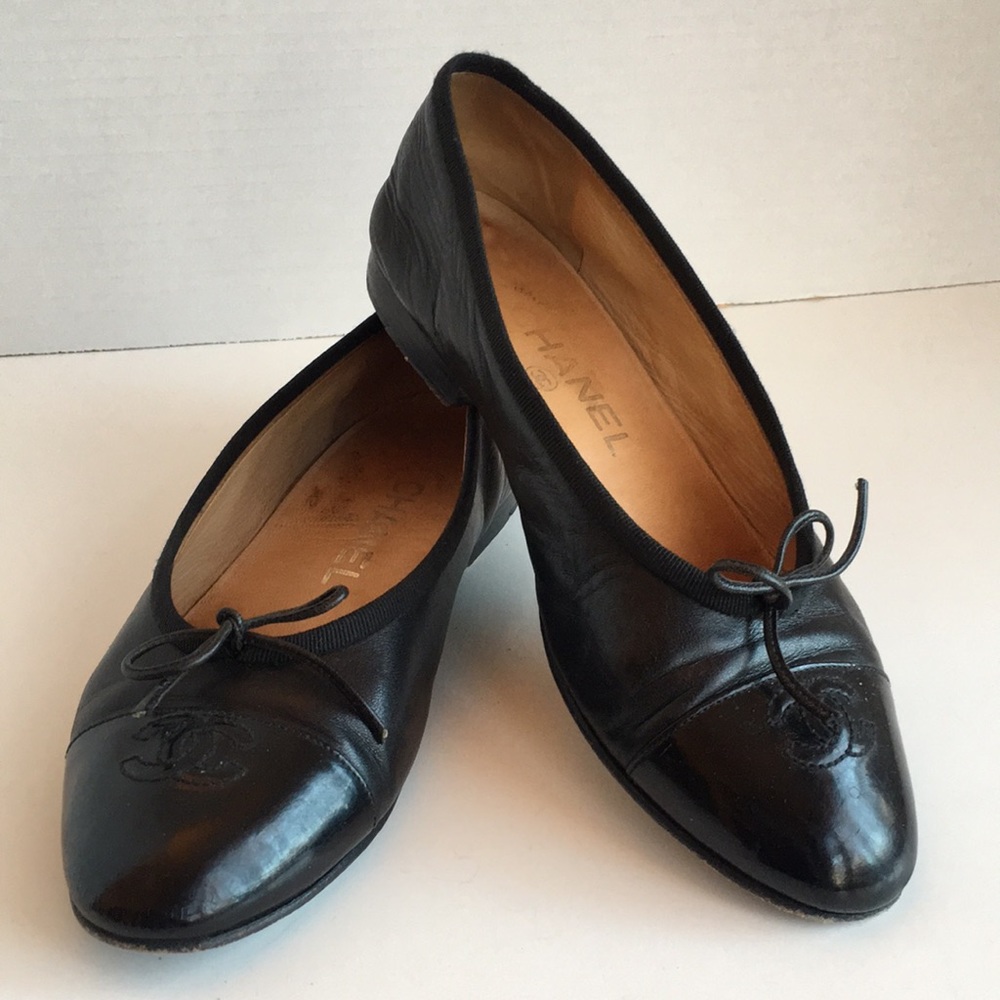 Chanel Leather Ballet Flats